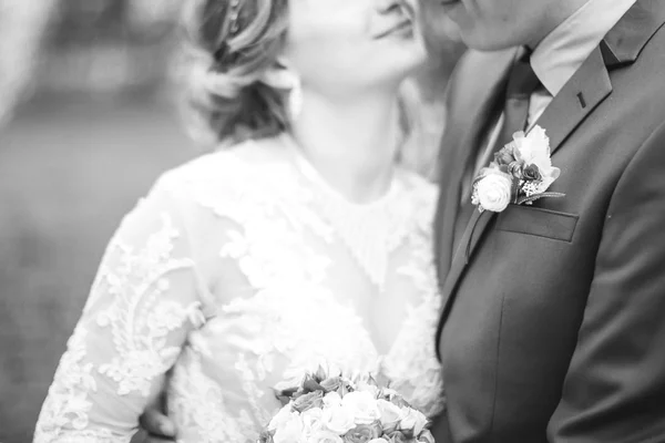 Hochzeitstag für Braut und Bräutigam — Stockfoto