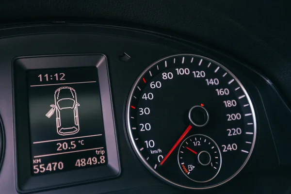 Close up modern car dashboard — Stock Photo, Image