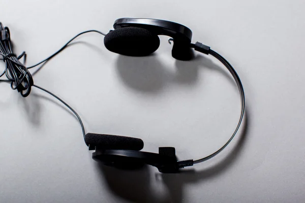 Auriculares de áudio com cabo — Fotografia de Stock