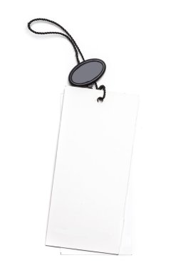 beyaz boş kağıt etiket