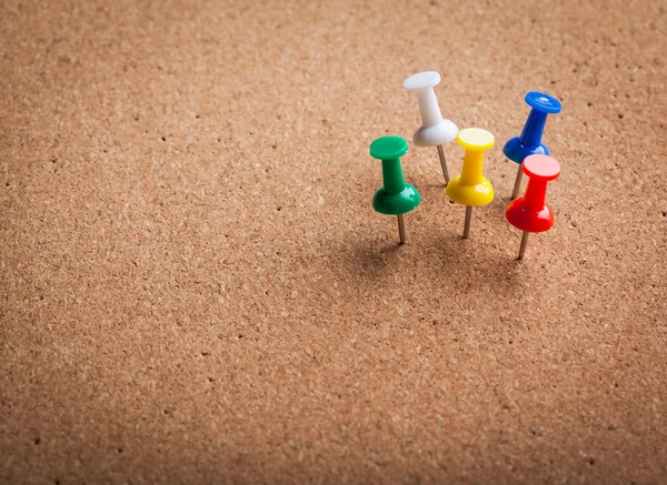 Group of color thumbtacks — Stock Photo, Image