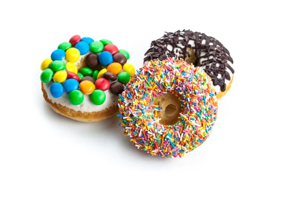 Verschiedene leckere Donuts — Stockfoto