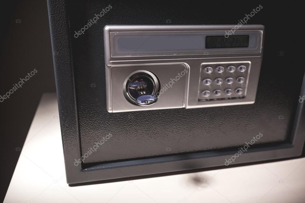 Black safe box 