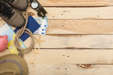 Üstten Görünüm. Tatil ve Turizm kavramı