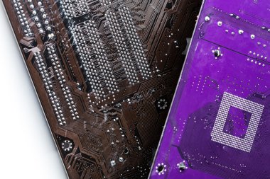 Elektronik atık beyaz izole