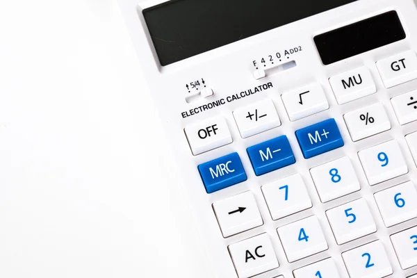 Kalkulačka izolovaná na bílém pozadí — Stock fotografie