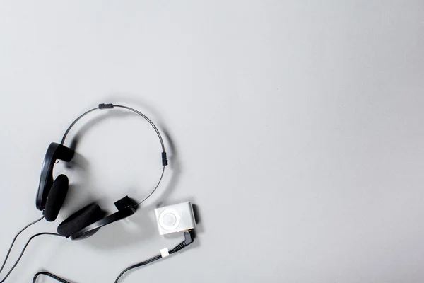 Auriculares de áudio com cabo — Fotografia de Stock