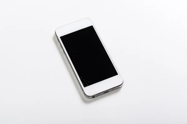 Smartfon z ekranem uszkodzony — Zdjęcie stockowe