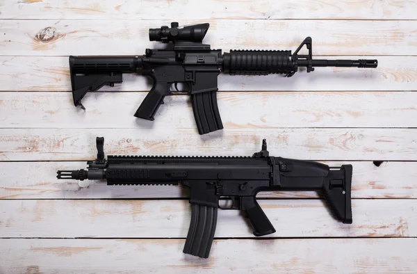 Assault automatic rifles — Stock Photo, Image