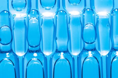 Enjeksiyonlar için ampul şişelerinin tıbbi arka planı