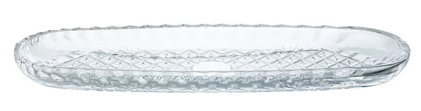 Glasstativ för fruktförvaring isolerad på vitt — Stockfoto