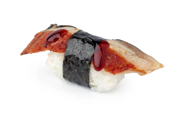 Nigiri sushi pièce isolée sur fond blanc — Photo