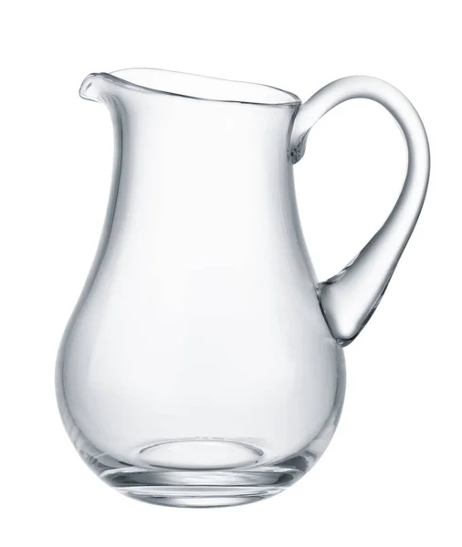 白い背景に隔離された空のガラス瓶 — ストック写真