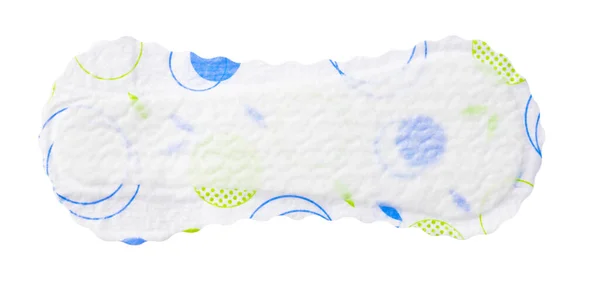 Unpacked female protective pad isolated on white background — Stock Photo, Image