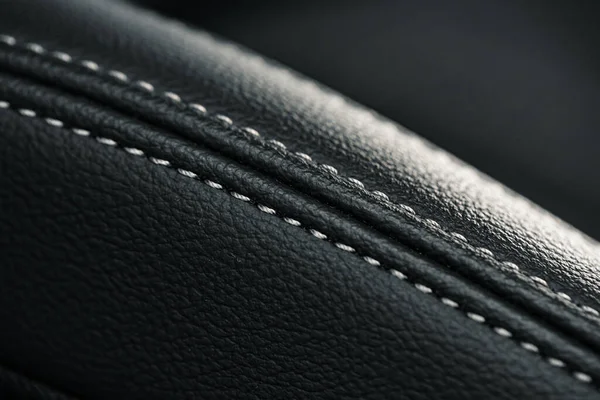 Leather seats of a new luxury car — Stock Photo, Image