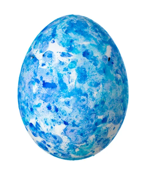Huevo de Pascua colorido aislado en blanco — Foto de Stock