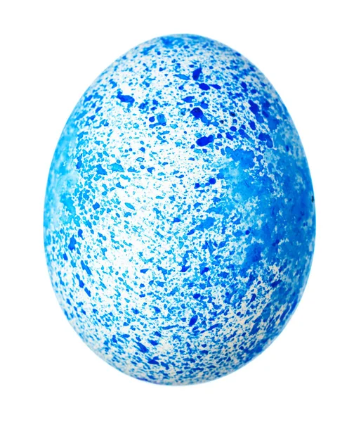 Цветное пасхальное яйцо изолировано на белом — стоковое фото