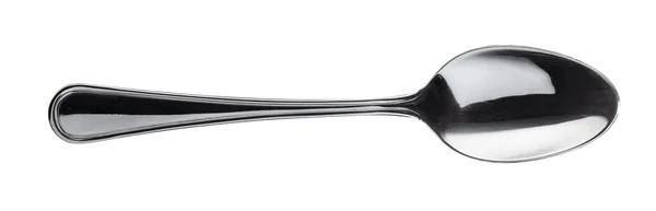 塑料黑勺子，白色背景隔离 — 图库照片