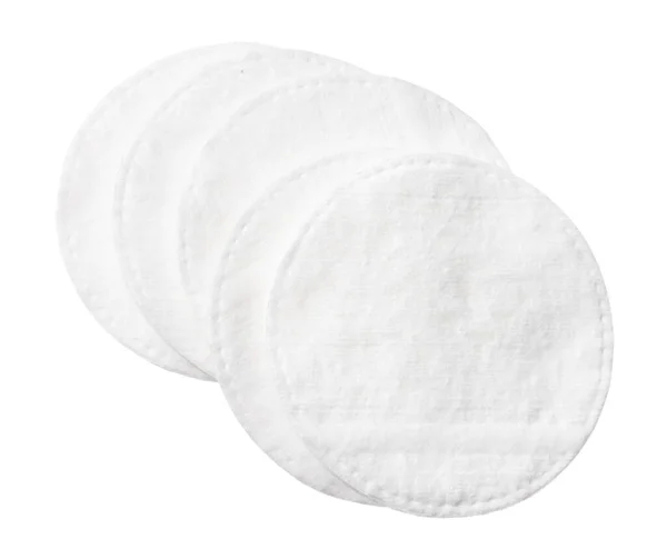 白い背景に隔離された皮膚のための綿パッド — ストック写真