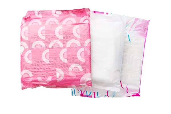 Women hygienic pads isolated on white background — Stock Photo, Image