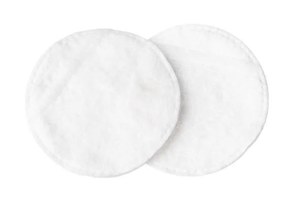 Tampons en coton pour peau isolée sur fond blanc — Photo