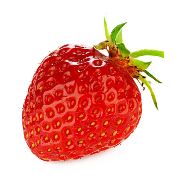 Червона ягода полуниця ізольована на білому тлі . — стокове фото