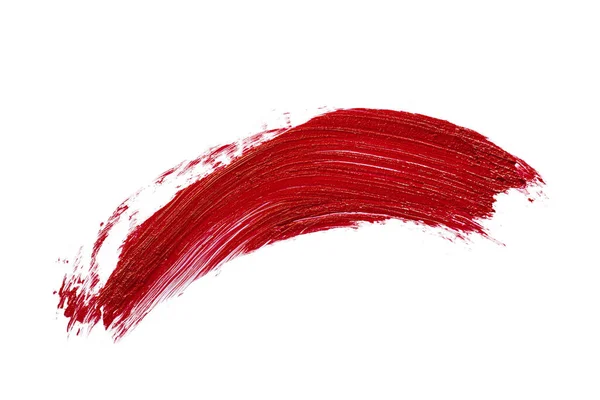 Rossetto rosso macchie di macchia isolate su bianco — Foto Stock