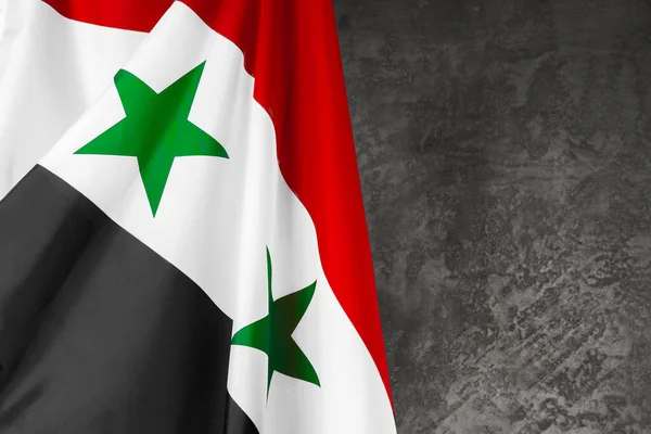 Photo of fabric Syria flag close up — Stock Photo, Image