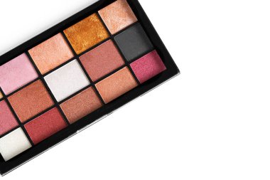 Beyaz üzerine renkli göz falı paletleri uydur