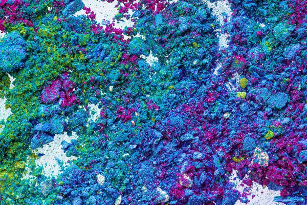 Trucca lo sfondo di ombretti colorati misti frantumati — Foto Stock