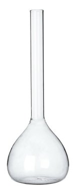 Beyaz arkaplandaki sıvılar için laboratuvar camları