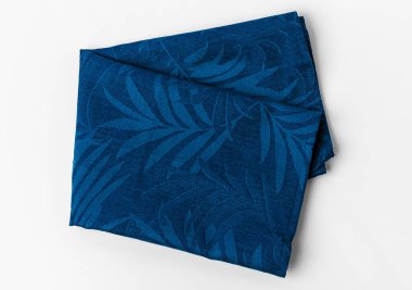 Mutfak örtüsü beyaz arkaplanda izole edildi, kapat