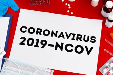 Coronavirüs salgını konsepti. Coronavirüs teşhisi, laboratuvar testleri.