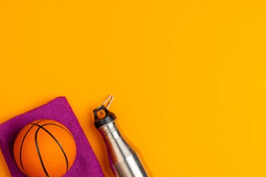 Basketbol için top, yukarıdan görünüm