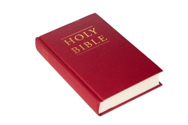Kutsal İncil, beyaz üzerine izole