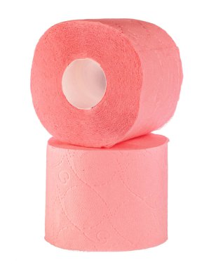 tuvalet kağıdı beyaz arkaplanda izole edildi