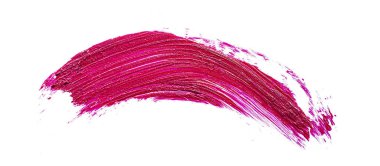 Kırmızı ruj lekeleri beyazda izole edilmiş.