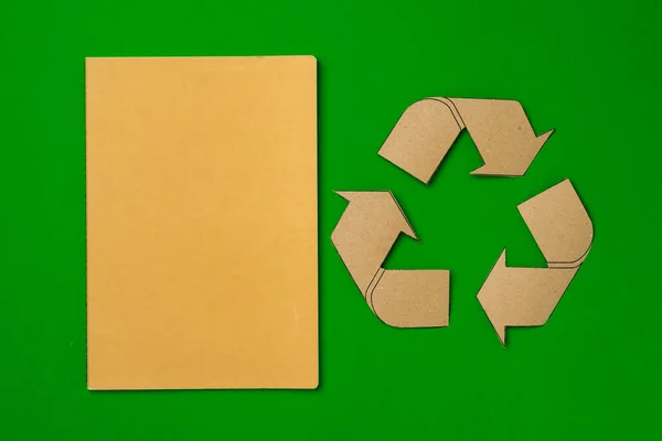 Concept of paper recycling, eco friendly consumerism
