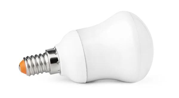 Uma lâmpada isolada no fundo branco — Fotografia de Stock
