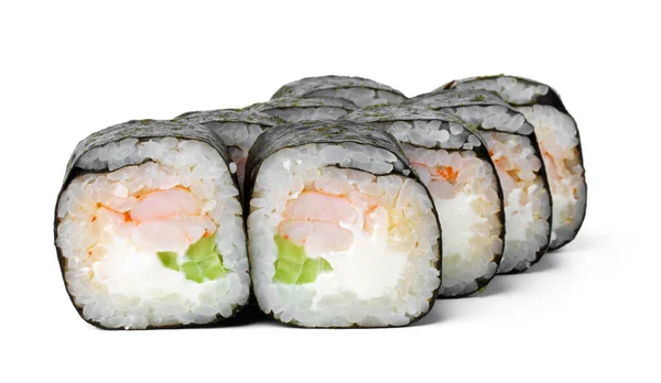 白を基調とした巻き寿司。 — ストック写真