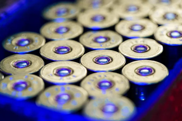 Set of cartridges for a hunting shotgun — Stock Photo, Image