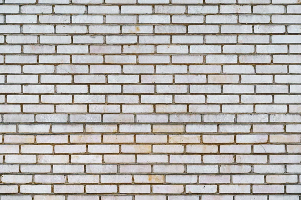 White old brick wall background, copy space — Stock Photo, Image