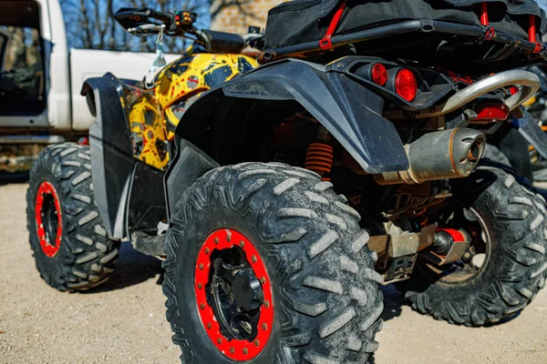 Details of Atv quad bike close up — Stock Photo, Image