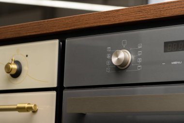 Modern fırın kontrol düğmesi kapat