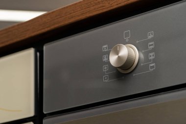 Modern fırın kontrol düğmesi kapat