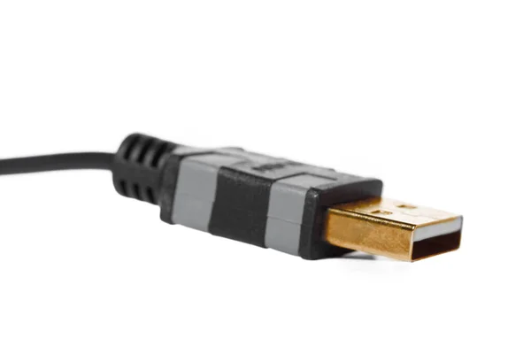 Närbild av en USB-kabel — Stockfoto
