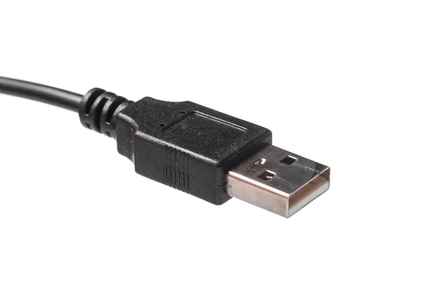 Vue rapprochée d'un câble USB — Photo