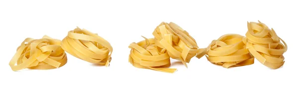 Pasta auf weißem Hintergrund — Stockfoto