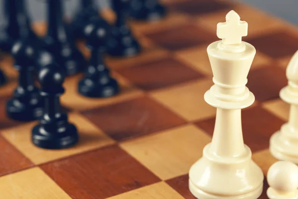 Концепція шахового бізнесу, лідер і успіх . — стокове фото