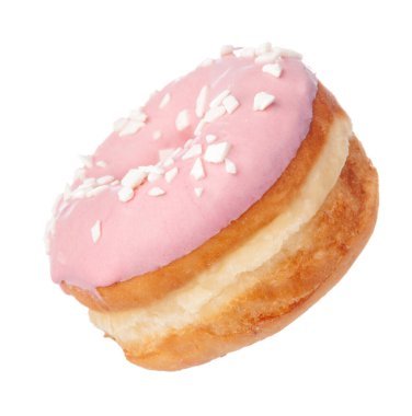 Çörek beyaz arkaplanda izole edildi